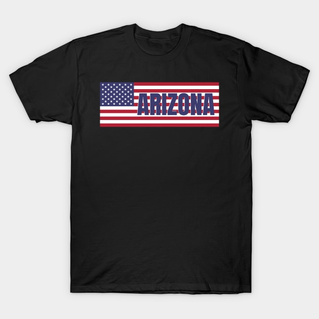 Arizona State in American Flag T-Shirt by aybe7elf